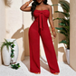 👗 50% OFF NOW! 🌸 Women's Strapless High-Waisted Wide-Leg Jumpsuit – Flowy & elegant – Perfect for weddings, summer parties or chic evenings – breathable and flattering ✨🌿