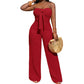 👗 50% OFF NOW! 🌸 Women's Strapless High-Waisted Wide-Leg Jumpsuit – Flowy & elegant – Perfect for weddings, summer parties or chic evenings – breathable and flattering ✨🌿
