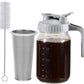 🧊 50% OFF NOW! ☕ Cold Brew Coffee Maker with Lid – Fine mesh filter & glass pitcher – Smooth, low-acid brew – perfect for home, office or travel – easy to clean and reuse 🌿✨