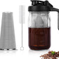 🧊 50% OFF NOW! ☕ Cold Brew Coffee Maker with Lid – Fine mesh filter & glass pitcher – Smooth, low-acid brew – perfect for home, office or travel – easy to clean and reuse 🌿✨