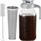 🧊 50% OFF NOW! ☕ Cold Brew Coffee Maker with Lid – Fine mesh filter & glass pitcher – Smooth, low-acid brew – perfect for home, office or travel – easy to clean and reuse 🌿✨