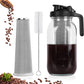 🧊 50% OFF NOW! ☕ Cold Brew Coffee Maker with Lid – Fine mesh filter & glass pitcher – Smooth, low-acid brew – perfect for home, office or travel – easy to clean and reuse 🌿✨