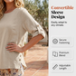 👚 50% OFF NOW! 🌿 Women's Cotton Linen Half Sleeve Top – Breathable & lightweight – Perfect for summer, office or casual days – relaxed fit with natural texture 🌸✨