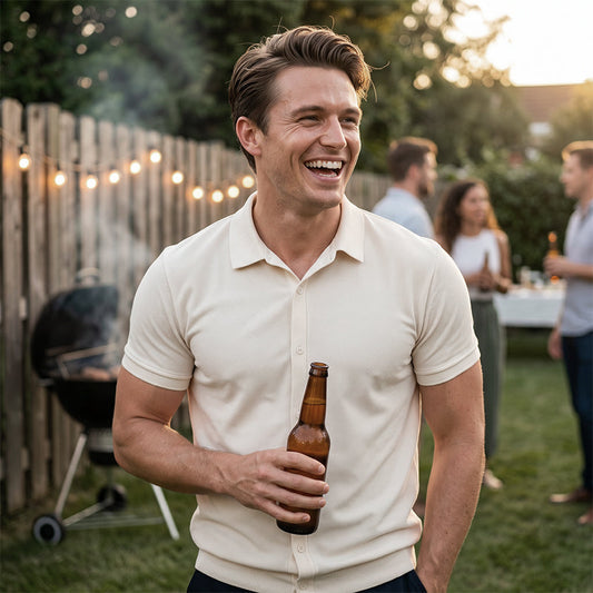 👔 50% OFF NOW! 🌊 Men's Casual Short Sleeve Button Down Shirt – Breathable & lightweight – Perfect for summer, work or relaxed weekends – classic style with comfort ✨☀️