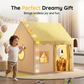 🏰 50% OFF NOW! ✨ Dream Play Tent for Kids – Fairy lights, roomy & gingham style – Perfect for imaginative indoor & outdoor play 🌟