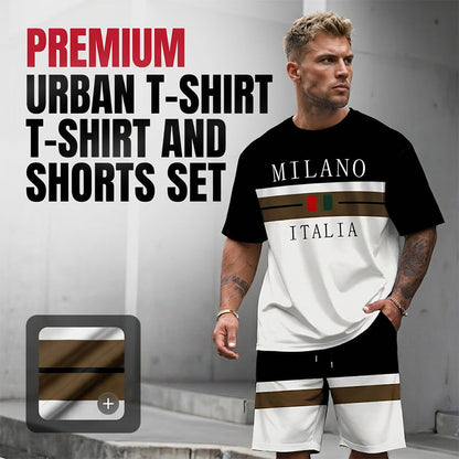 👕 60% OFF NOW! 🎨 Men's Printed T-Shirt & Shorts Set – Soft & breathable – Perfect for summer, beach or casual days – easy matching style 🌊✨