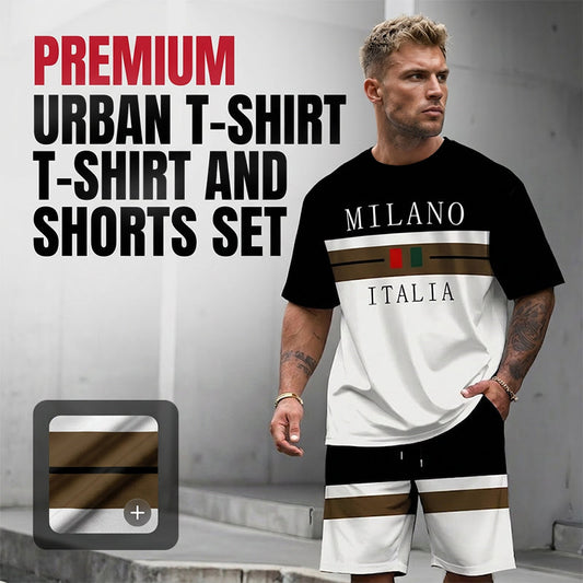 👕 60% OFF NOW! 🎨 Men's Printed T-Shirt & Shorts Set – Soft & breathable – Perfect for summer, beach or casual days – easy matching style 🌊✨