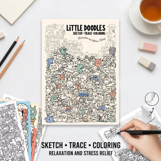 🎨 50% OFF NOW! ⏰ Creative Doodle Art Coloring Book – Intricate designs & relaxing patterns – Perfect for stress relief, adults or creative time – single-sided pages ✨🖍️