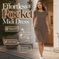 👗 50% OFF NOW! 🌸 Women's Crew Neck Solid Color Dress – Soft & lightweight – Perfect for work, beach or everyday elegance – versatile and comfy ✨🌿