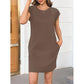 👗 50% OFF NOW! 🌸 Women's Crew Neck Solid Color Dress – Soft & lightweight – Perfect for work, beach or everyday elegance – versatile and comfy ✨🌿