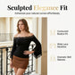 👚 50% OFF NOW! 🖤 Women's Chic Black Slim Fit Off-Shoulder Flare Sleeve T-Shirt – Soft & stretchy – Perfect for parties, date nights or chic casual looks ✨🌸