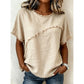👚 50% OFF NOW! 🌸 Women's Summer Top with Raw Edge Paneling – Lightweight & breezy – Edgy detailing, perfect for casual days or beach outings – soft and comfy 🌊✨