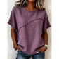 👚 50% OFF NOW! 🌸 Women's Summer Top with Raw Edge Paneling – Lightweight & breezy – Edgy detailing, perfect for casual days or beach outings – soft and comfy 🌊✨