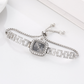 ⌚ 50% OFF NOW! 📿 Women's Drawstring Bracelet Watch – Square dial & quartz movement – Adjustable cord, elegant & casual – perfect for daily wear or gifting ✨🌸