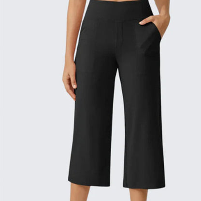 👖 50% OFF NOW! 🌿 Women's Casual Wide Leg Cropped Pants – Side pockets & breathable – Perfect for summer, travel or casual chic – comfortable and stylish ✨🌸