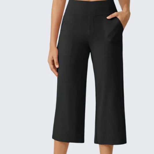 👖 50% OFF NOW! 🌿 Women's Casual Wide Leg Cropped Pants – Side pockets & breathable – Perfect for summer, travel or casual chic – comfortable and stylish ✨🌸