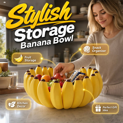 🍌 50% OFF NOW! 🍉 Creative Banana Shape Fruit Bowl – Fun design & durable material – Perfect for fruit, snacks or decor – eye-catching & practical 🍎✨