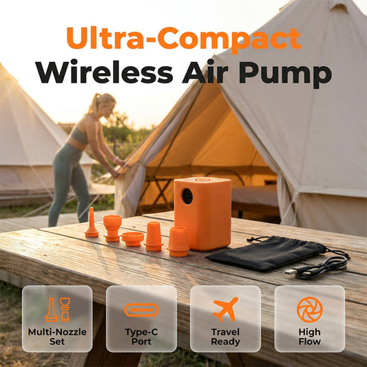 💨 50% OFF NOW! 🔋 Wireless Turbo Air Pump – Cordless & multi-nozzle – Quickly inflates tires, balls & airbeds – compact, portable & USB rechargeable 🚗🏕️✨