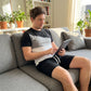 👕 50% OFF NOW! 🎨 Men's Color-Block T-Shirt & Shorts Set – Soft cotton & breathable – Perfect for summer, sports or lounging – stylish and comfortable 🩳✨