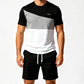 👕 50% OFF NOW! 🎨 Men's Color-Block T-Shirt & Shorts Set – Soft cotton & breathable – Perfect for summer, sports or lounging – stylish and comfortable 🩳✨