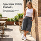 👖 60% OFF NOW! 💥 Wide Leg Denim Shorts – Drawstring waist & loose fit – Lightweight, perfect for beach, city or everyday wear 💨🌸