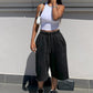 👖 60% OFF NOW! 💥 Wide Leg Denim Shorts – Drawstring waist & loose fit – Lightweight, perfect for beach, city or everyday wear 💨🌸