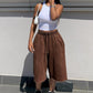 👖 60% OFF NOW! 💥 Wide Leg Denim Shorts – Drawstring waist & loose fit – Lightweight, perfect for beach, city or everyday wear 💨🌸