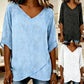 👚 50% OFF NOW! 🌸 Women's Breathable Casual V-Neck Top – Soft cotton & lightweight – Perfect for summer, layering or casual days – relaxed and versatile ✨🌿