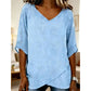 👚 50% OFF NOW! 🌸 Women's Breathable Casual V-Neck Top – Soft cotton & lightweight – Perfect for summer, layering or casual days – relaxed and versatile ✨🌿