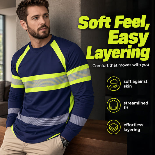 👕 50% OFF NOW! ✨ Crewneck Color Block Long Sleeve T-Shirt – High-contrast & breathable – Athletic fit, perfect for training or casual streetwear 🔥🌿