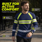 👕 50% OFF NOW! ✨ Crewneck Color Block Long Sleeve T-Shirt – High-contrast & breathable – Athletic fit, perfect for training or casual streetwear 🔥🌿