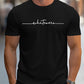 👕 50% OFF NOW! 🔥 Men's Summer Graphic Print Crew Neck T-Shirt – Minimalist script & athletic fit – Breathable cotton, perfect for casual or active days ✨🌿