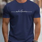 👕 50% OFF NOW! 🔥 Men's Summer Graphic Print Crew Neck T-Shirt – Minimalist script & athletic fit – Breathable cotton, perfect for casual or active days ✨🌿