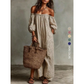 👗 50% OFF NOW! 🌸 Women's Off-Shoulder Maxi Dress – Lantern sleeves & flowy fit – Perfect for summer parties or romantic evenings – elegant and lightweight ✨🌿