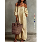 👗 50% OFF NOW! 🌸 Women's Off-Shoulder Maxi Dress – Lantern sleeves & flowy fit – Perfect for summer parties or romantic evenings – elegant and lightweight ✨🌿