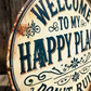 🏡 50% OFF NOW! ✨ Vintage "Happy Place" Metal Sign – Rustic design & weatherproof – Perfect for home, garden or office decor – brings warmth and personality to any space 🏠🌿