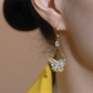 🦋 BUY 2 GET 1 FREE! ⏰ Elegant Butterfly Drop Earrings – Sparkling CZ & gold-plated – Lightweight, perfect for daily wear or gifting ✨💎