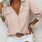 👔 50% OFF NOW! ✨ Women's Solid Lapel Long Sleeves Button-Down Shirt – Classic collar & chest pockets – Relaxed fit, perfect for work or casual layering 🌿💼✨