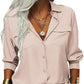 👔 50% OFF NOW! ✨ Women's Solid Lapel Long Sleeves Button-Down Shirt – Classic collar & chest pockets – Relaxed fit, perfect for work or casual layering 🌿💼✨