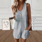 👗 50% OFF NOW! 🌸 Women's Sleeveless Button-Front Romper – Lightweight & breathable – Perfect for summer, beach or casual outings – easy, breezy style ✨🌊