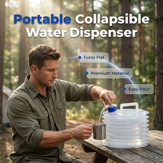 💧 50% OFF NOW! 🧳 Collapsible Water Container with Spigot – Food-grade & leak-proof – Holds 5L/10L, perfect for camping, travel or emergencies – foldable for easy storage 🏕️✨