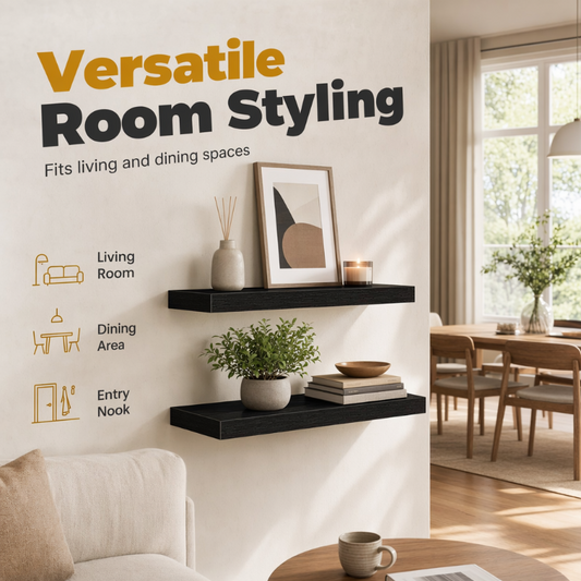 🪵 60% OFF NOW! 📚 Minimalist Wooden Floating Wall Shelves – Clean design & sturdy support – Perfect for books, plants or decor – easy to install, fits any room 🏠🌿✨