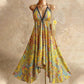 👗🌺Women's Boho Deep V Halter Maxi Dress