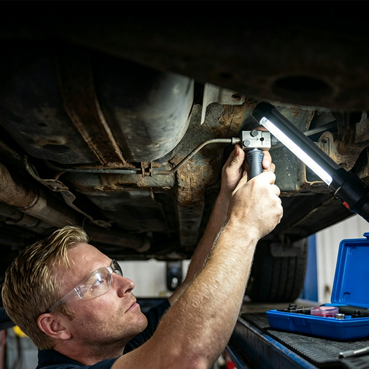🔧 50% OFF NOW! 🚗 Professional Brake Line Flaring Tool Kit – 45° & 90° adapters, durable – Perfect for brake, fuel or transmission lines – essential for auto repair or DIY 🛠️✨