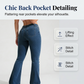 👖 50% OFF NOW! ✨ Women's Classic Slim Fit Stretch Flare Jeans – Micro-flare & vertical seams – Retro style with comfort stretch – perfect for daily or dressed-up looks 💙🌸