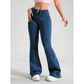 👖 50% OFF NOW! ✨ Women's Classic Slim Fit Stretch Flare Jeans – Micro-flare & vertical seams – Retro style with comfort stretch – perfect for daily or dressed-up looks 💙🌸