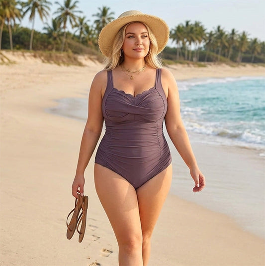 👙 50% OFF NOW! 🥳 Women's Classic Plus-Size One-Piece Swimsuit – Flattering & comfortable – Perfect for beach, pool or vacation – supportive and stylish 🌊💕✨