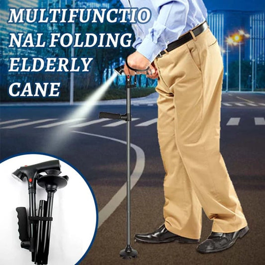 🦯 50% OFF NOW! ⏰ Multifunctional Folding Elderly Cane – Lightweight & sturdy – Adjustable height, ergonomic grip – perfect for mobility support at home or travel 🌿✨
