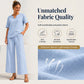 👗 50% OFF NOW! ⏳ Women's V-Neck Top & Wide-Leg Pants Set – Flowy & breathable – Perfect for summer, work or vacation – effortless style ✨🌸