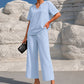 👗 50% OFF NOW! ⏳ Women's V-Neck Top & Wide-Leg Pants Set – Flowy & breathable – Perfect for summer, work or vacation – effortless style ✨🌸